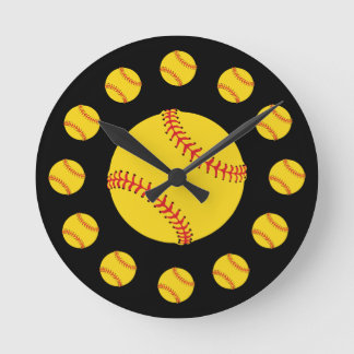 Horloge Ronde Softball Atom