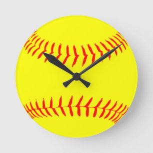 Horloge Ronde Softball Customisé