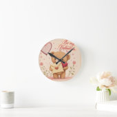 Horloge Ronde Sois ma Saint Valentin (Maison)