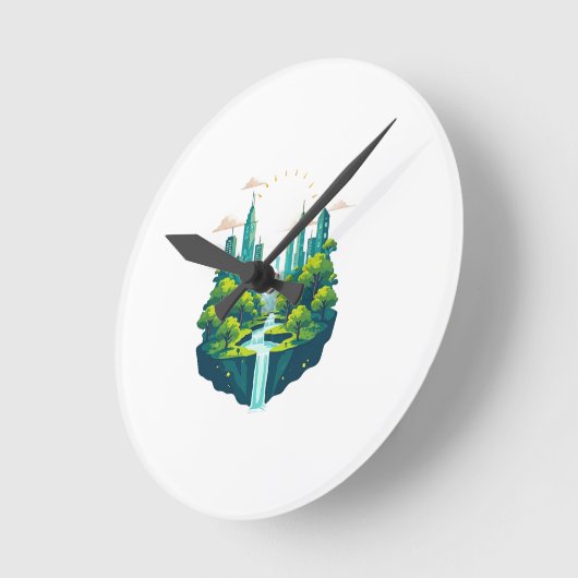 Horloge Ronde Solaris Garden Initiative (Angle)