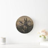 Horloge Ronde Soldats Masques d'âne et de gaz (Maison)