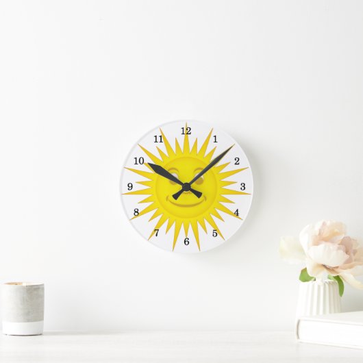 Horloge Ronde Soleil (Maison)