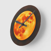 Horloge Ronde Soleil Brûlant (Angle)