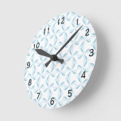 Horloge Ronde Soleils de bleu de ciel (Angle)