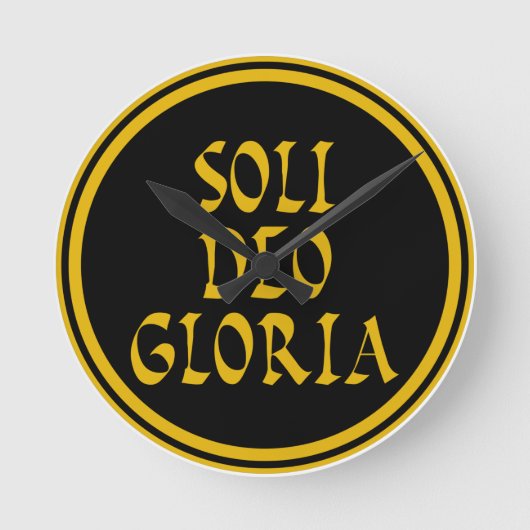 Horloge Ronde Soli Deo Gloria (Recto)