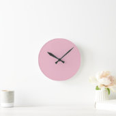 Horloge Ronde Solid Soft Blush Pink Wall Clock (Maison)