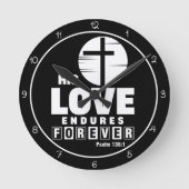 Horloge Ronde Son amour dure éternellement Art (Recto)