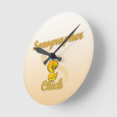 Horloge Ronde Sonographe Chick (Angle)