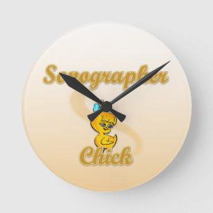 Horloge Ronde Sonographe Chick