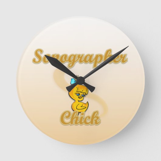 Horloge Ronde Sonographe Chick (Recto)