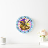 Horloge Ronde Sorcier ours  (Maison)