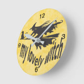 Horloge Ronde sorcière (Angle)