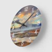 Horloge Ronde Sources thermales Mammoth (Angle)