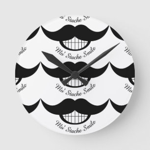 Horloge Ronde Sourire de Mustache