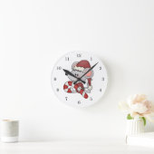 Horloge Ronde Souris de Noël avec du sucre de canne (Maison)