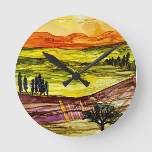 Horloge Ronde Sous le soleil toscan (Recto)