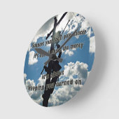 Horloge Ronde Soutenez votre Lineman (Angle)