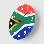 Horloge Ronde South Africa Flag Wall Clock -  (Angle)