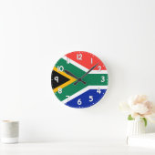 Horloge Ronde South Africa Flag Wall Clock -  (Maison)