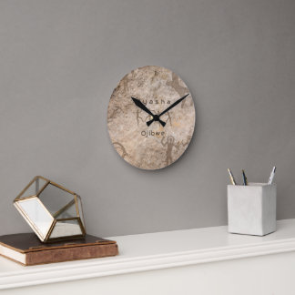 Horloge Ronde Southwest Petroglyhs Custom Tribe/Name