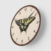 Horloge Ronde Southwestern Yellow Swallowtail Butterfly Small (Angle)