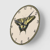 Horloge Ronde Southwestern Yellow Swallowtail Butterfly Small (Angle)