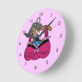 Horloge Ronde Soutiens-gorge et humour de rides (Angle)