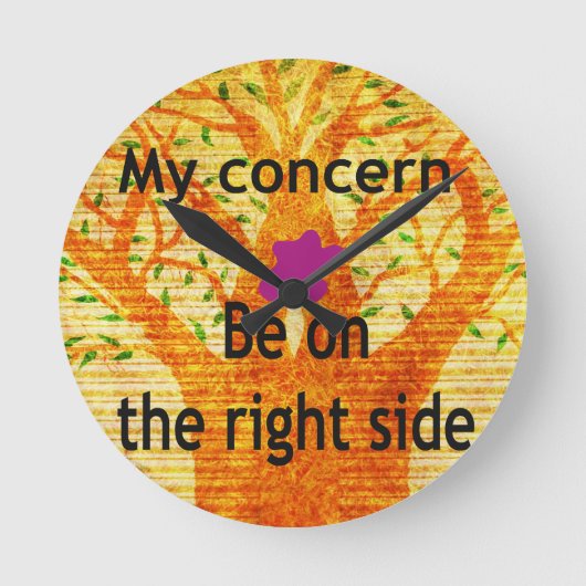 Horloge Ronde Soyez à droite (Recto)