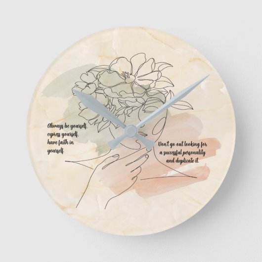 Horloge Ronde Soyez toujours vous-même (Recto)