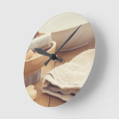 Horloge Ronde Spa et Arrière - plan de retraite (Angle)