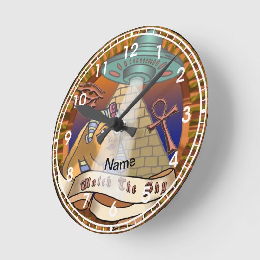 Horloge Ronde Spaceship (Angle)