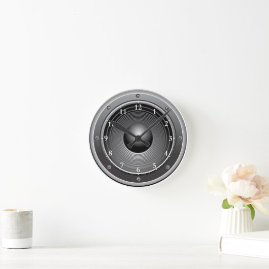 Horloge Ronde Speaker clock (Maison)