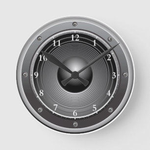 Horloge Ronde Speaker clock