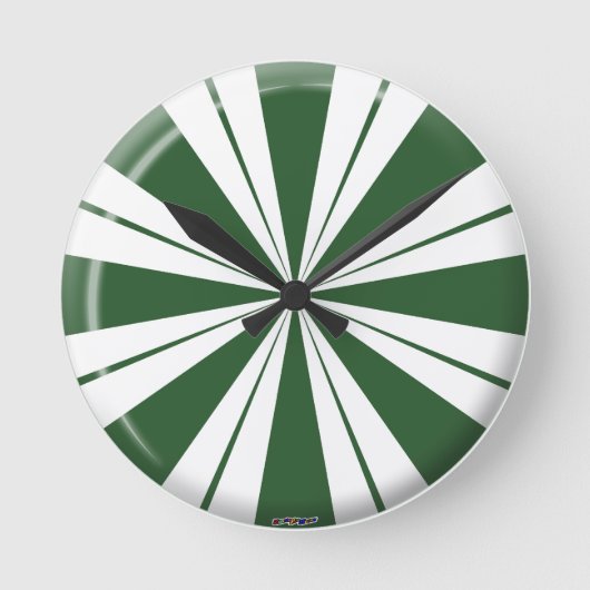 Horloge Ronde Spearmint Stripe (Recto)