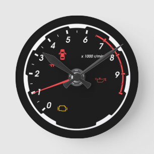 Horloge Ronde Speedometer - Louveur de voiture Tachomètre