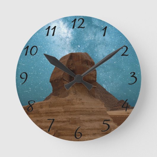 Horloge Ronde Sphinx : Égypte (Recto)
