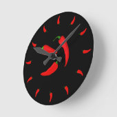 Horloge Ronde Spicy de Red Chilli (Angle)