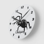 Horloge Ronde Spider Design Personalised (Angle)