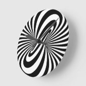 Horloge Ronde Spiral optique 3D (Angle)