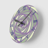 Horloge Ronde spirale 4 couleurs (Angle)