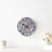 Horloge Ronde spirale 4 couleurs (Maison)