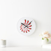 Horloge Ronde Spirale de Pepper Diva Rouge (Maison)