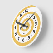 Horloge Ronde Spirale espiègle (Angle)