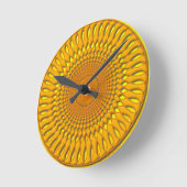 Horloge Ronde Spirale orange (Angle)
