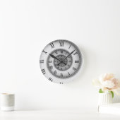 Horloge Ronde Spirale romaine 121 (Maison)