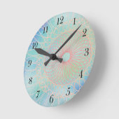 Horloge Ronde Spirales (Angle)