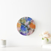Horloge Ronde Splash couleur (Maison)