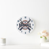 Horloge Ronde Sport équipe de baseball All Star (Maison)