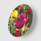Horloge Ronde Spring tulips, Oregon (Angle)