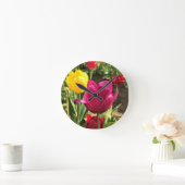 Horloge Ronde Spring tulips, Oregon (Maison)